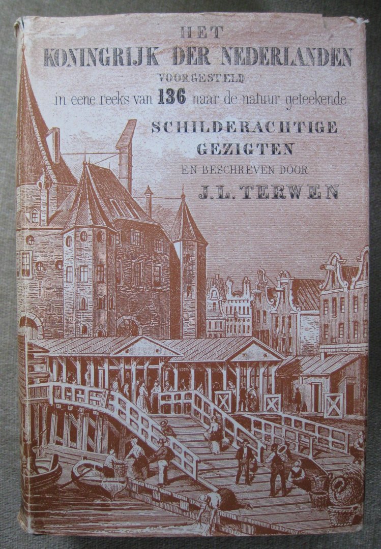 Terwen, Johannes Leonardus   -  Terwen, J.L. - Het koninkrijk der Nederlanden voorsteld in eene reeks van 136 naar de natuur geteekende schilderachtige gezigten en beschreven door J.L. Terwen