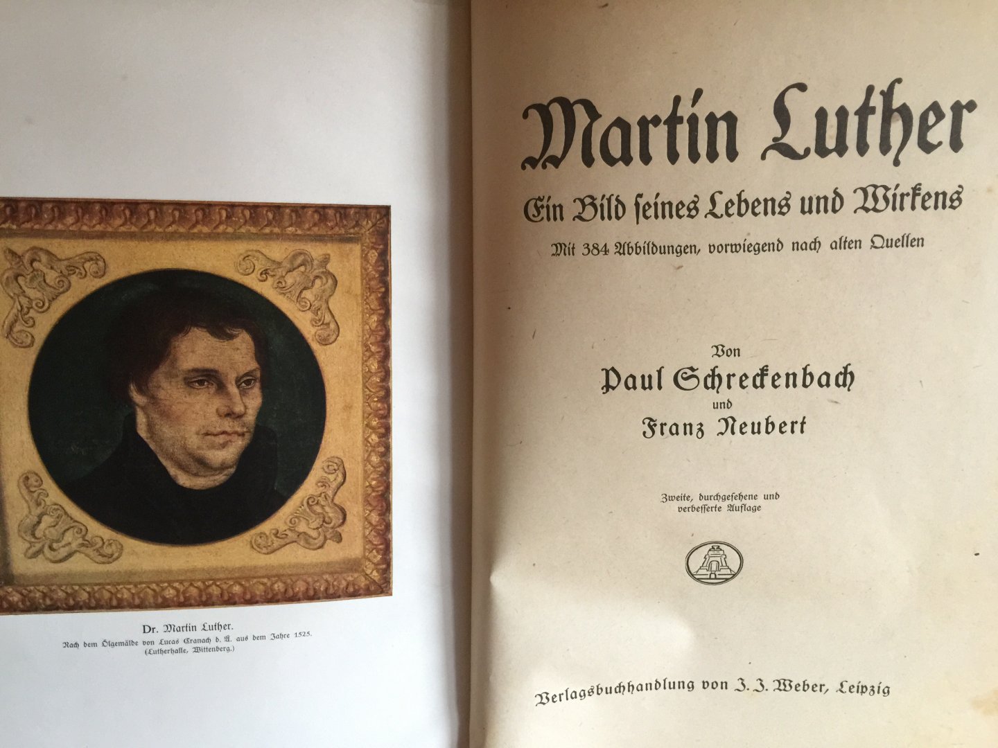 Schredenbach , Neubert - MARTIN LUTHER, Ein Bild seines Lebens und Wirtens