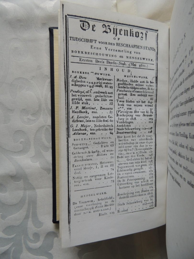 Moolenijzer, Hendrik - De Bijenkorf, of Tijdschrift voor den beschaafden stand