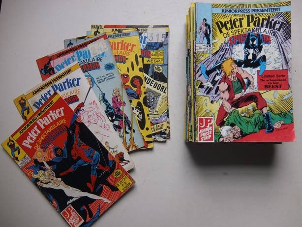 Mantlo, Bill, Allen Milgrom, Jim Mooney, Bob Sharen, et al. - Peter Parker. De spektakulaire Spiderman. 50 stuks, nummers tuusen no. 10- 115.
