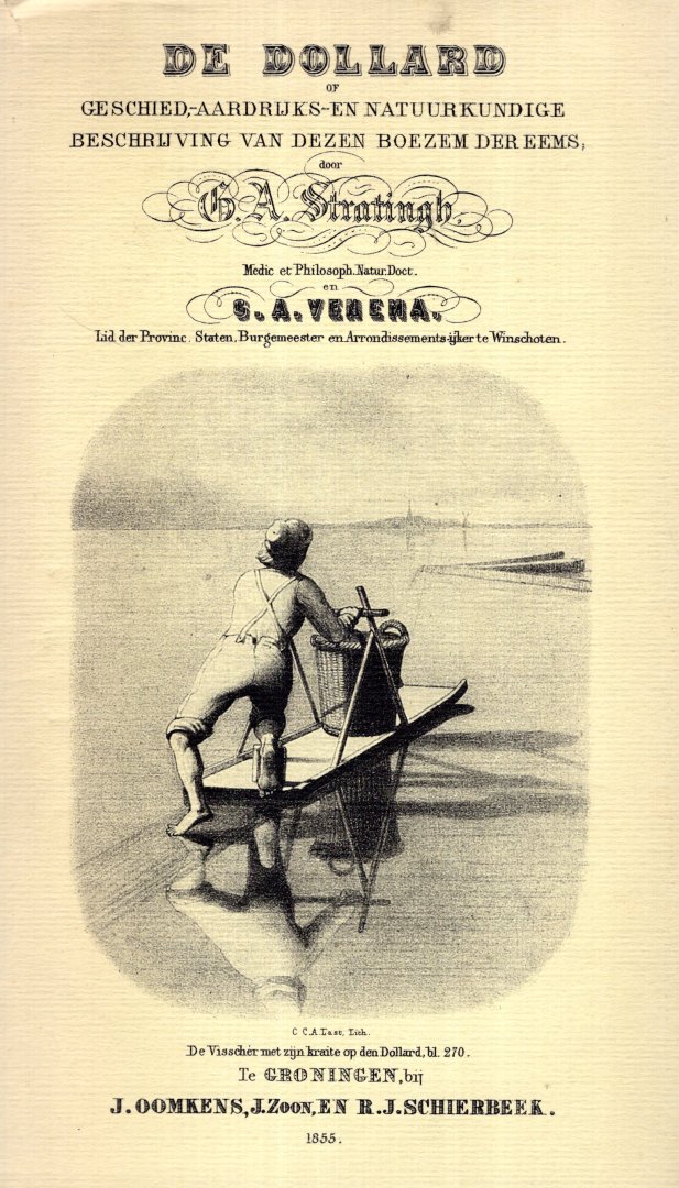 Stratingh, G.A & C.A. Venema. - De Dollard : of geschied-, aardrijks- en natuurkundige beschrijving van dezen boezem der Eems.