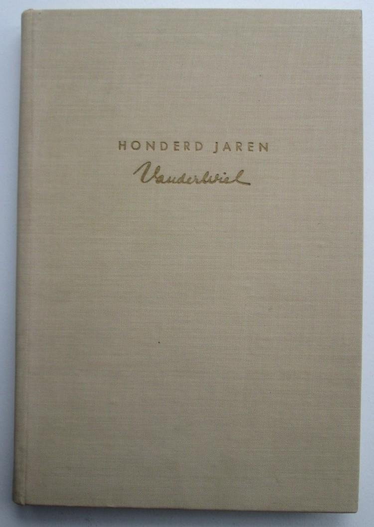 R.E. Berends - 100 jaren Van der Wiel - Gedenkschrift samengesteld ter gelegenheid van het gouden jubileum van de heer G. Berends als firmant van Drukkerij en Uitgeverij G.W. van der Wiel & Co. te Arnhem