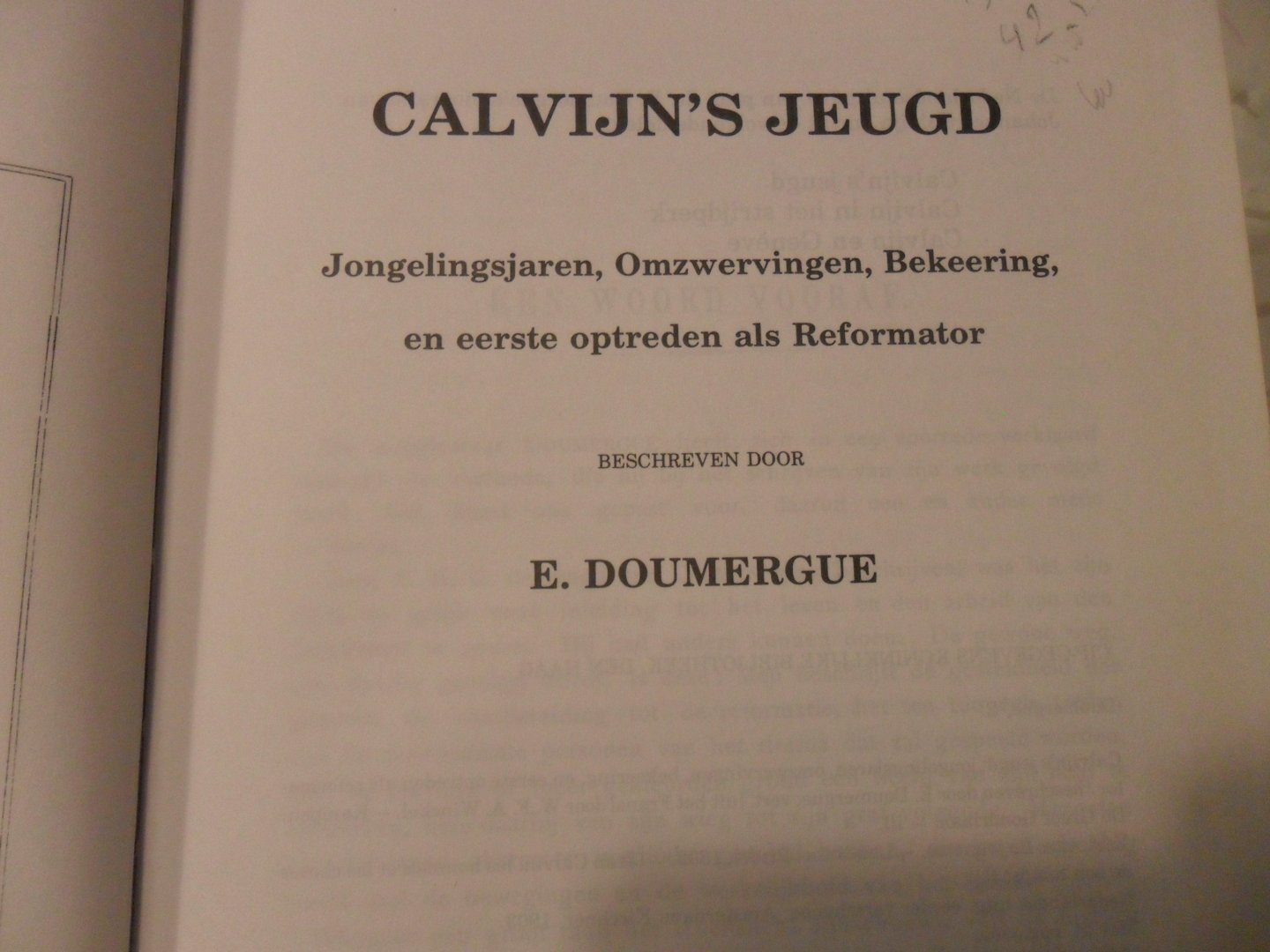 Doumergue E. - Calvijn's jeugd