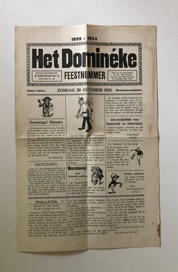  - Feestnummer Het Dominéke 1899 - 1924