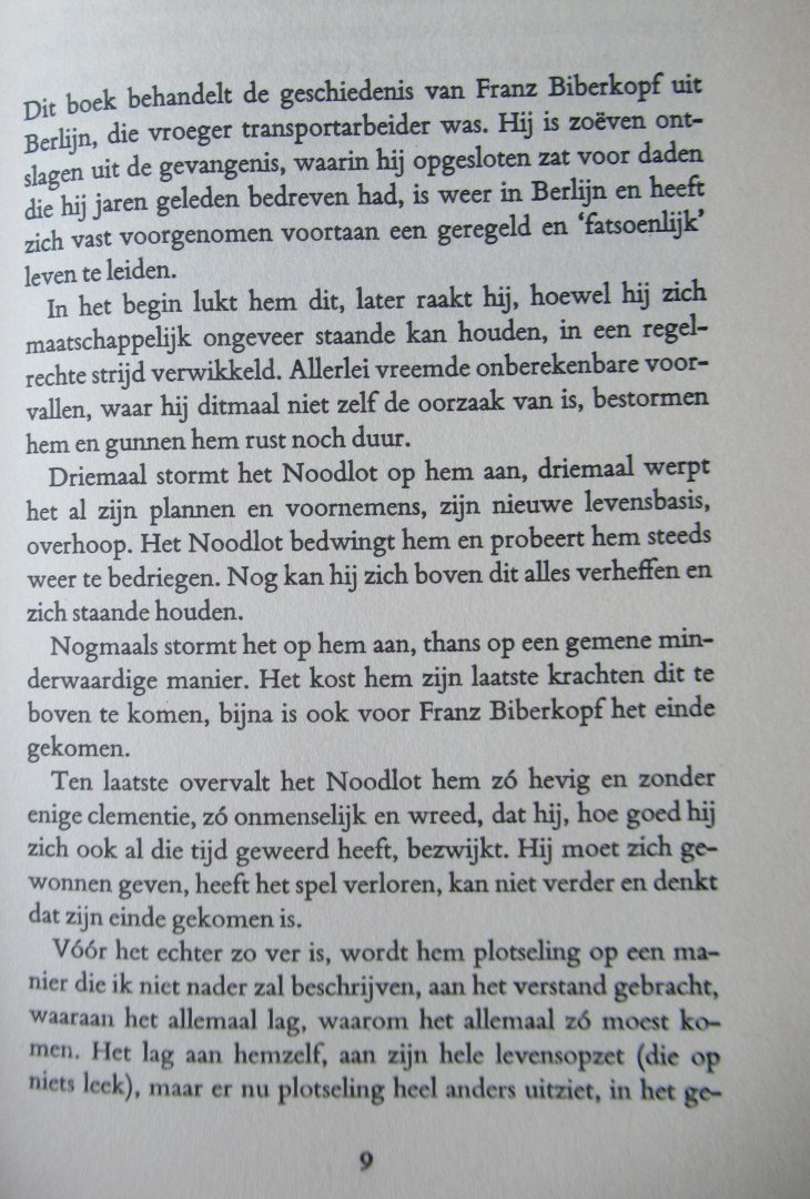 Döblin, Alfred - Berlijn Alexanderplatz. Franz Biberkopfs zondeval