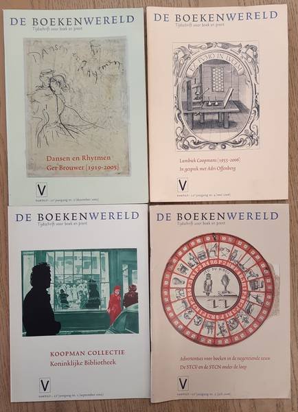 BOEKENWERELD, DE. - De Boekenwereld. Tijdschrift voor boek en prent. Tweeentwintigste jaargang, 2005 - 2006. Vier nummers. [nr. 1 + 2 + 4 + 5]