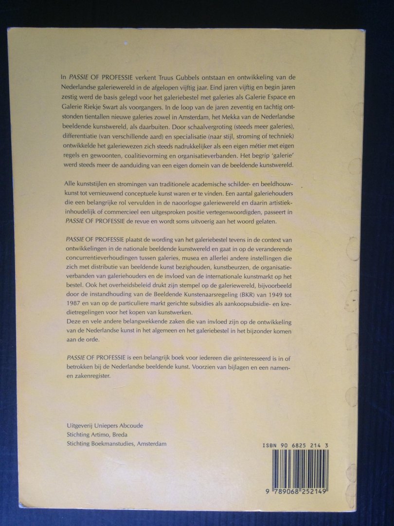 Gubbels, Truus - Passie of professie, Galeries en kunsthandel in Nederland