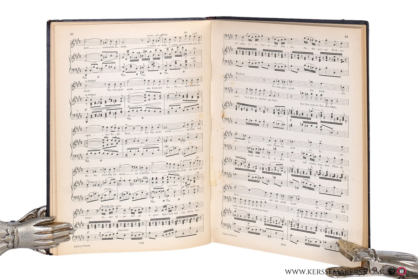 Nicolai, Otto. - Die lustigen Weiber von Windsor. Komisch phantastische Oper in 3 Akten von Otto Nicolai. Klavierauszug. [ 7774 ].
