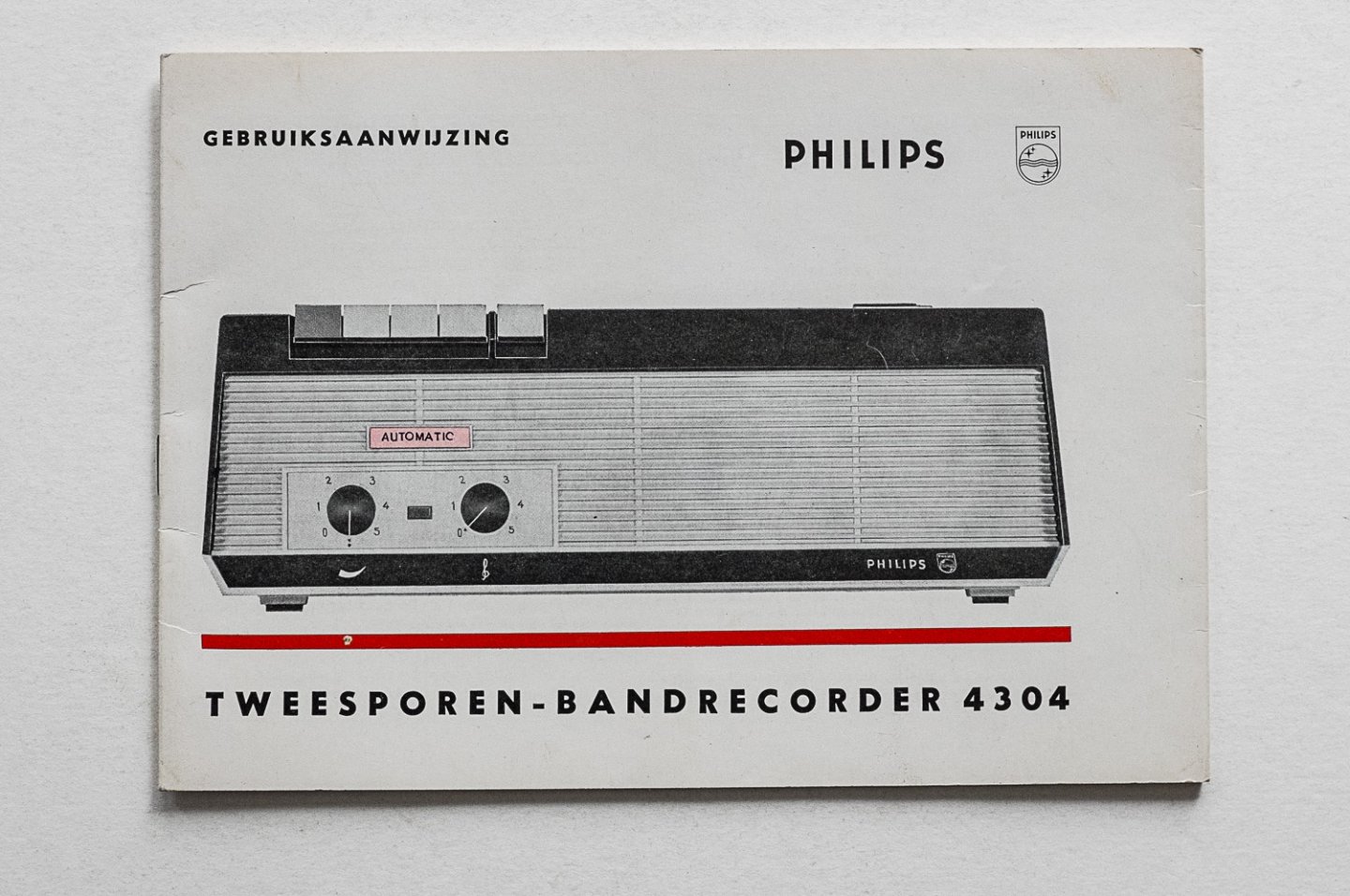 Philips Gloeilampenfabrieken Nederland n.v., Eindhoven - Philips  Tweesporen bandrecorder 4304