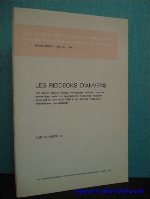 SCHMOOK, GER. - LES RIDDECKS D' ANVERS.