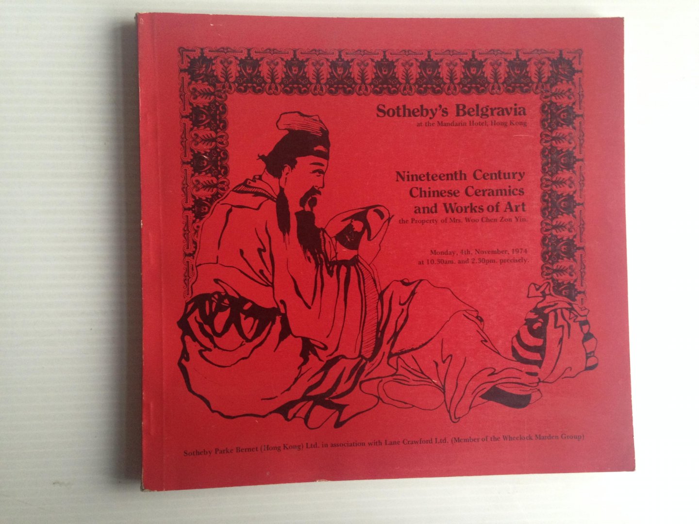 Catalogue Sotheby Parke Bernet - Nineteenth Century Chinese Ceramics and Works of Art