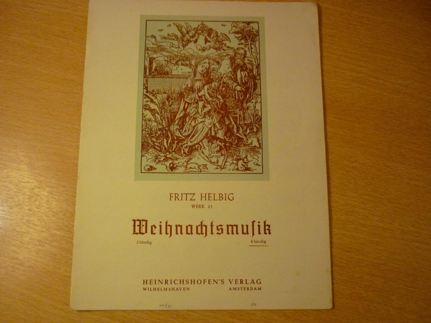 Helbig; Fritz - Weihnachtsmusik - 4 handig - Werk 25