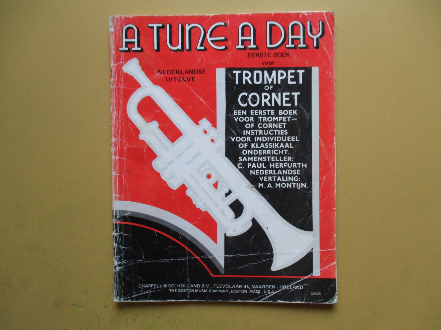 Herfurth, C. Paul - a tune a day eerste boek voor trompet of cornet
