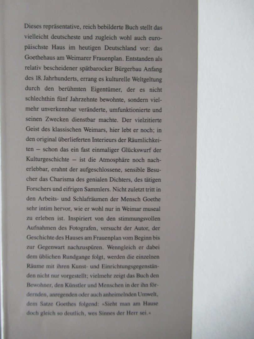 Klauss, Jochem (Pietsch, Jurgen fotografie) - Goethes Wohnhaus in Weimar