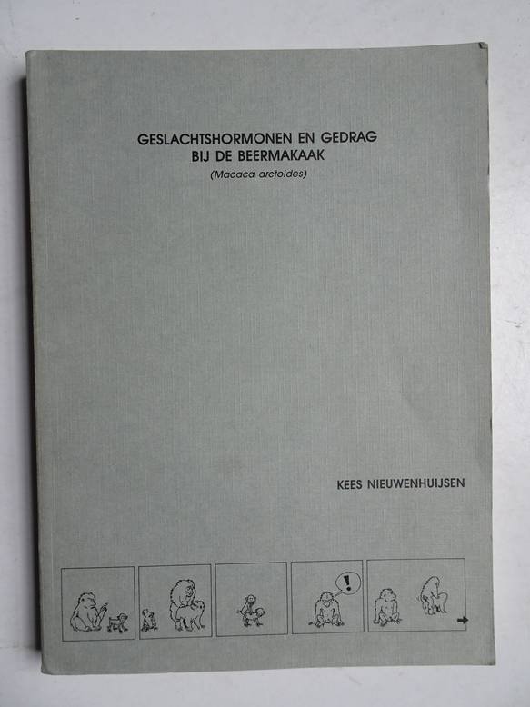 Nieuwenhuijsen, Cornelis. - Geslachtshormonen en gedrag bij de beermakaak (macaca arctoides)/ sex hormones and behaviour in stumptail macaques (macaca arctoides).