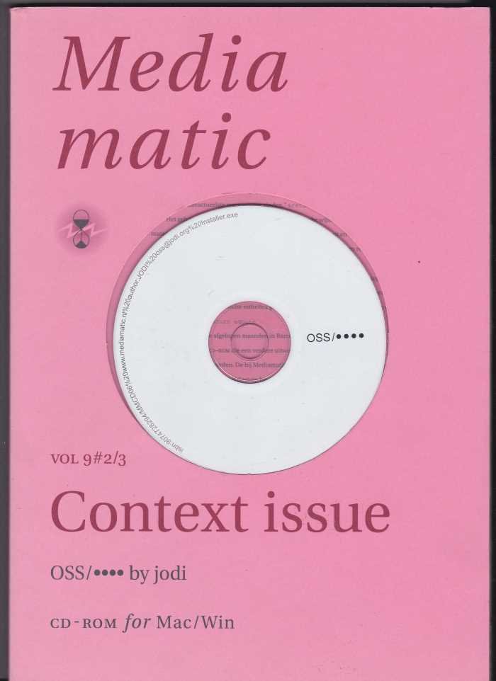 Possel, Jans (ed) - Mediamatic vol 9#2/3 met CD-ROM / Context Issue