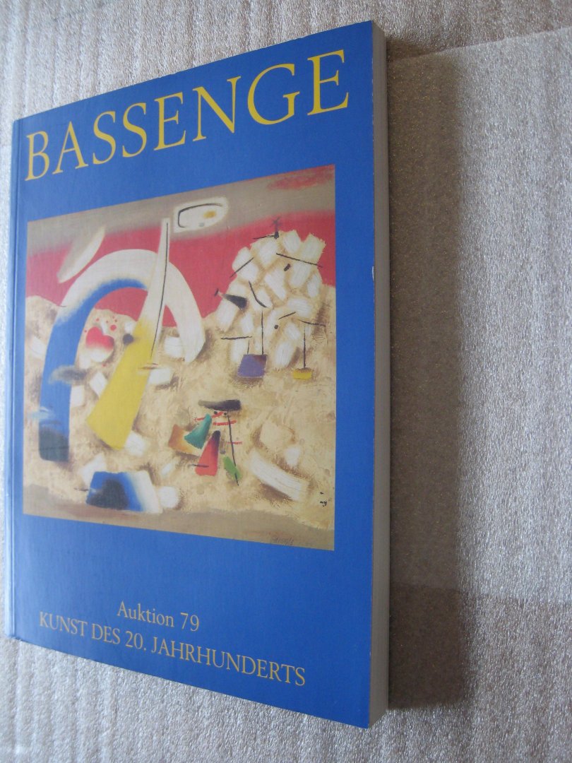 Bassenge - Kunst des 20. Jahrhunderts / Auktion 79 / 1. Juni 2002
