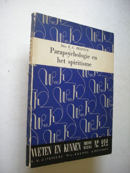 Heijster, F.C. / Tenhaeff, W.H.C., voorwoord - Parapsychologie en het spiritisme
