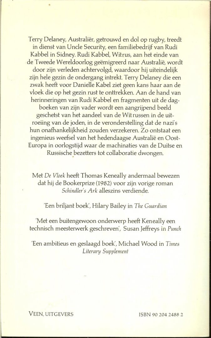 Keneally, Thomas Vertaling Joop van Helmond - De Vloek