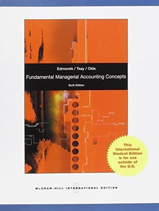 Thomas P. Edmonds - Fundamental Managerial Accounting Concepts