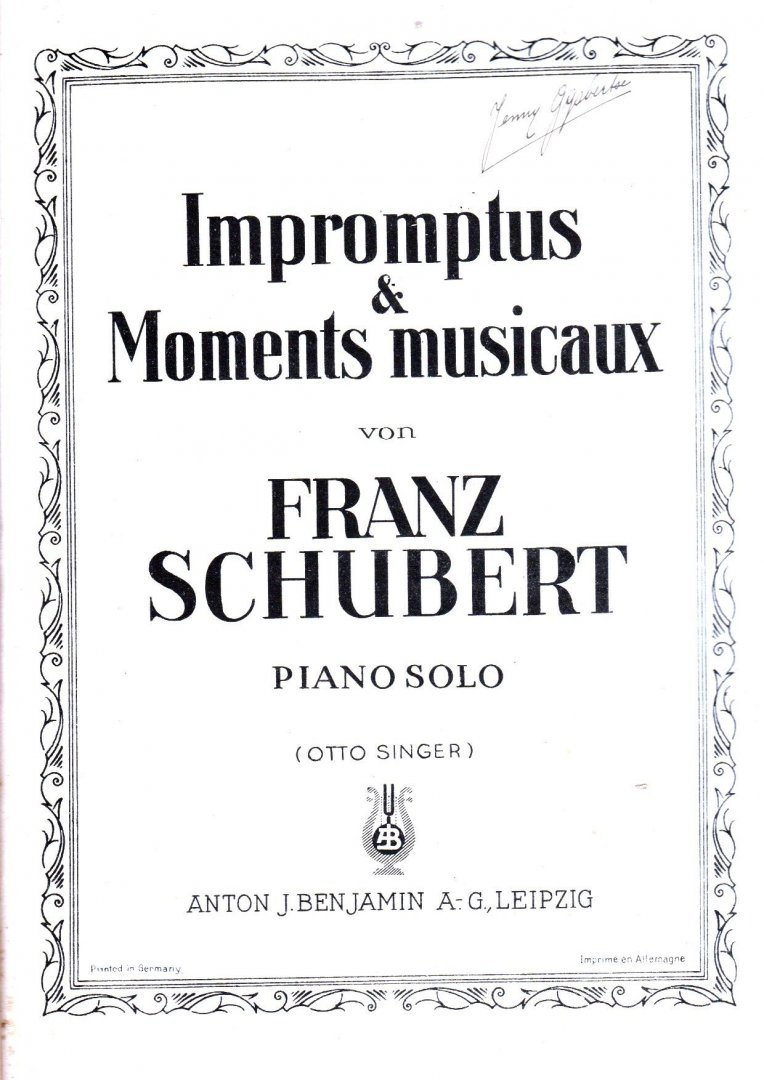 Schubert, Franz von - Impromptus & Moments musicaux , Piano Solo