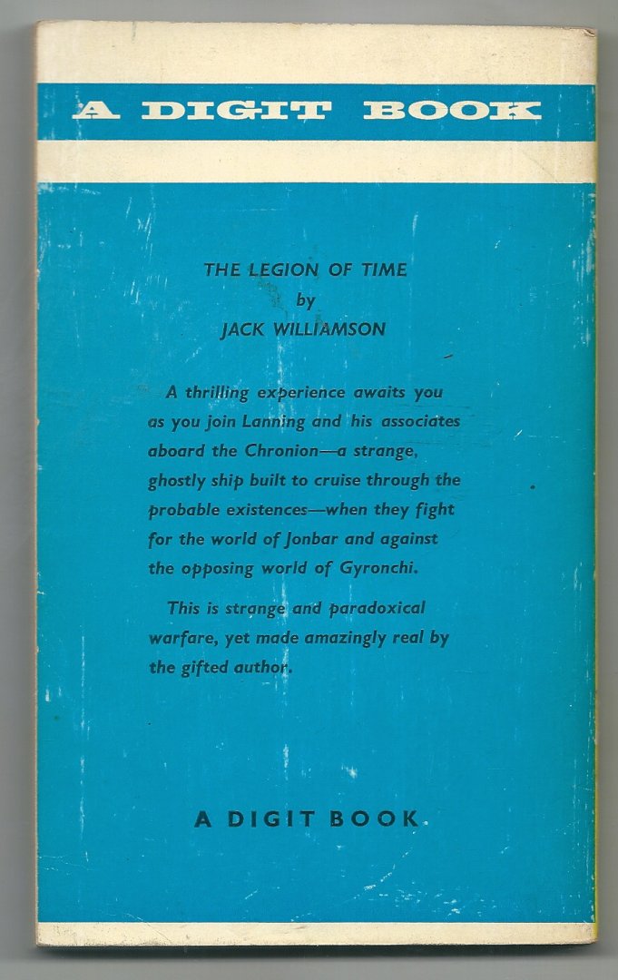Williamson , Jack - The legion of time