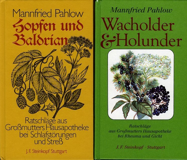 PAHLOW, Mannfried - Alte Heilkunst hochmodern. Empfehlungen aus alten Hausmittelbüchern nach neuesten Erkenntnissen kommentiert. Ratschläge aus Großmutters Hausapotheke (5 Bände im Schuber)