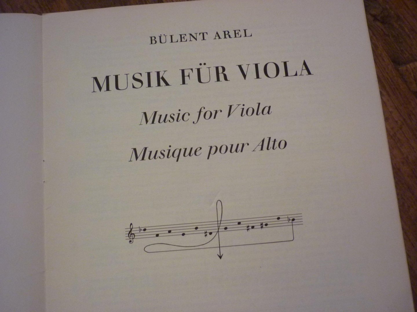 Arel; Buelent - Musik für Viola; voor Altviool