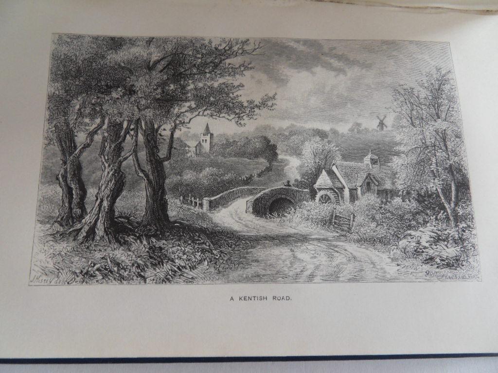 Hissey, James John [ 1847 - 1921 ]. - A Holiday on the Road. - An Artist`s Wanderings in Kent, Sussex, and Surrey. [ with Fourteen full-page and numerous other illustrations by the author ].