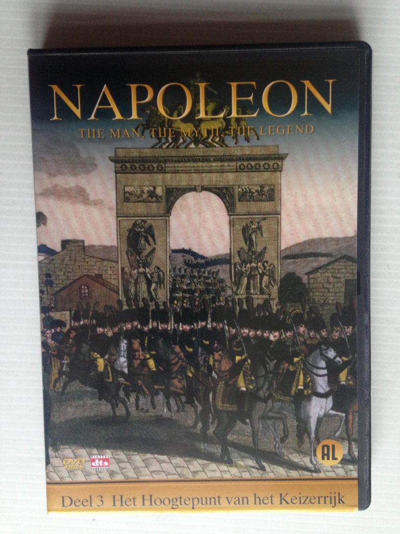  - Napoleon, cassette met 3dvd's, De beginjaren, De Eerste Veldtochten, Het Hoogtepunt van het Keizerrijk