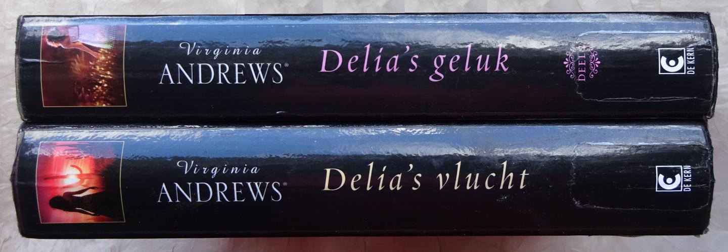 Andrews, Virginia - 2 delen Delia: 1. Delia's vlucht & 2. Delia's geluk [ isbn 9789032512033 & 9789032512040 ]