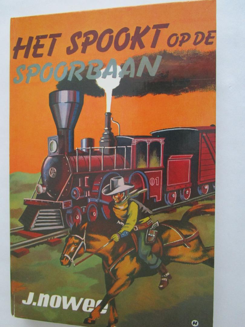 Nowee, J.  (auteur)  Hulzinga, J. (omslag); Jan van Offeren (illustraties) - 08  ARENDSOOG; Het spookt op de spoorbaan