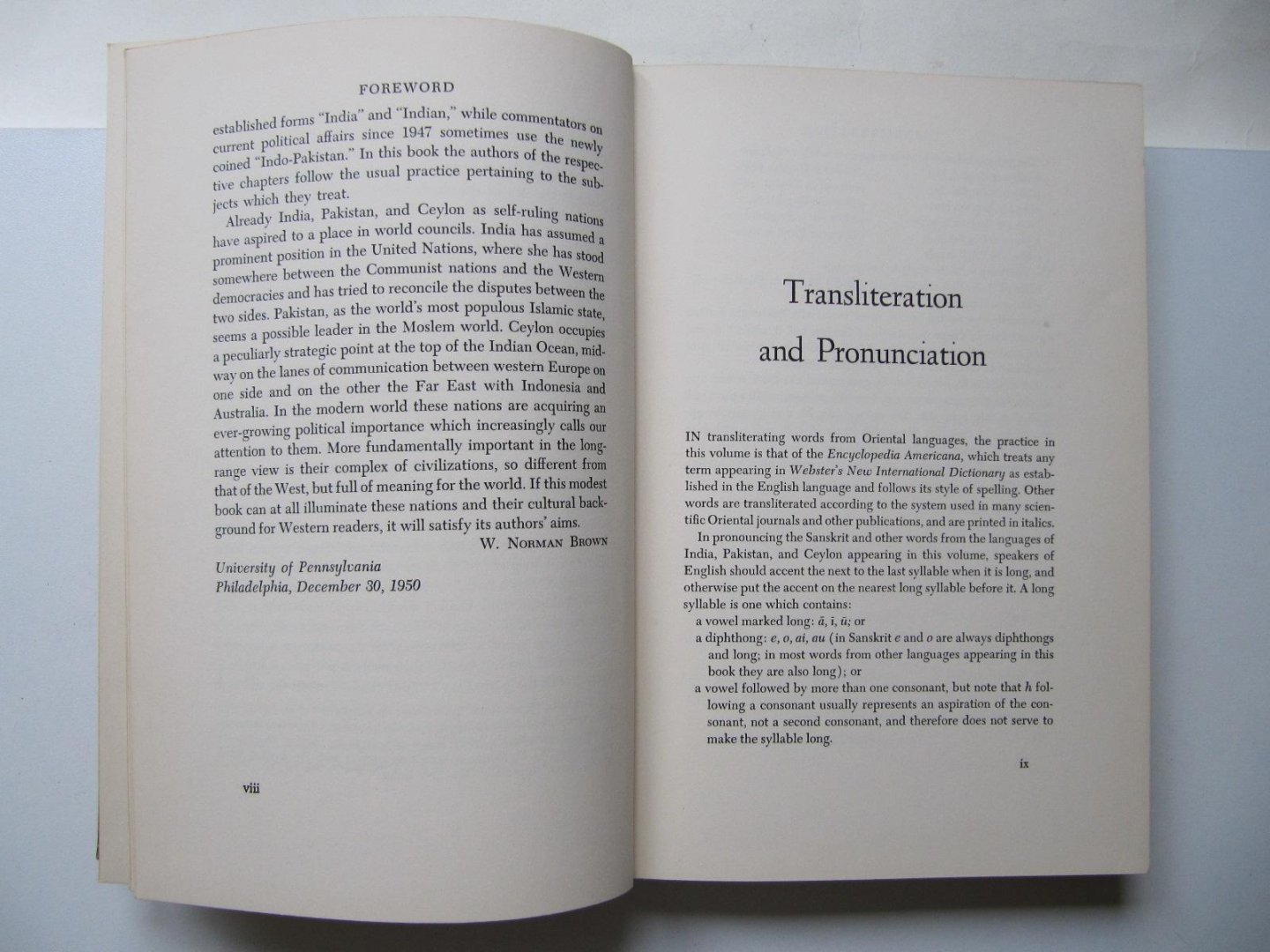 W. Norman Brown - India, Pakistan, Ceylon