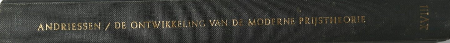 Andriessen, J.E. / Heertje, A. - De ontwikkeling van de moderne prijstheorie