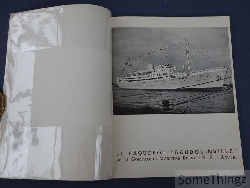 N/A. - Compagnie Maritime Belge [Belgische Scheepvaartmaatschappij] - Le paquebot Baudouinville de la Compagnie maritime belge, S.A., Anvers.