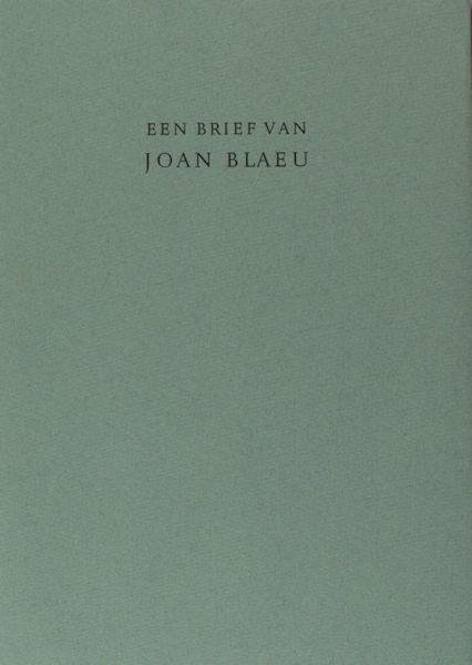 Blaeu, Johan. - Een brief van Johan Blaeu.
