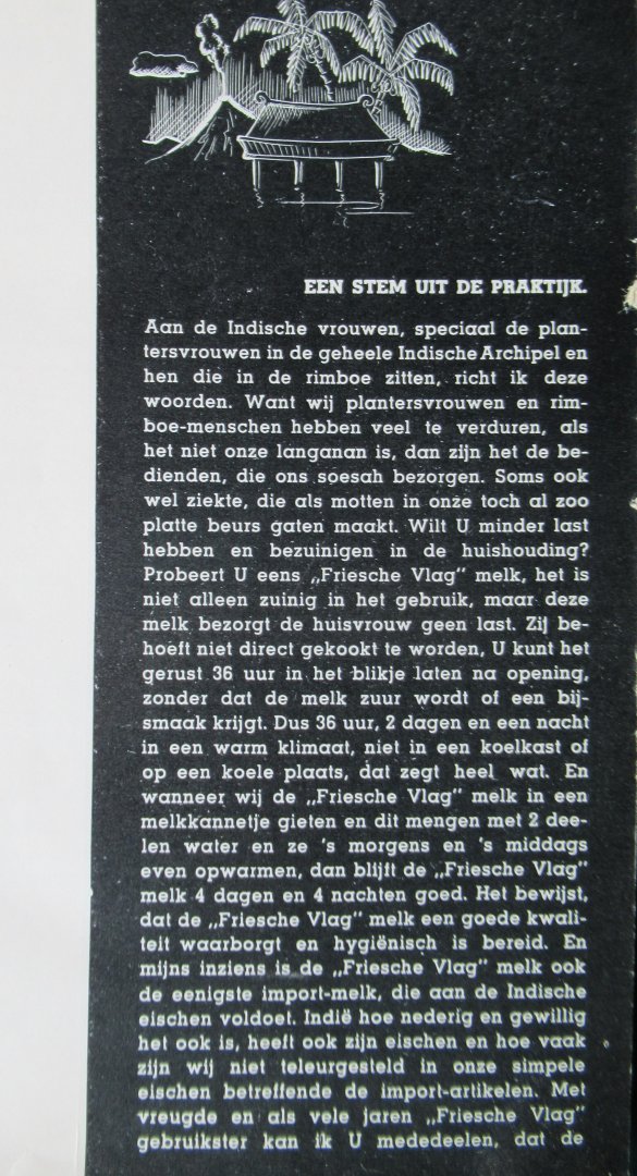 Hepkema, S. directeur Friesche Vlag(voorwoord) - Friesche vlag kookboek