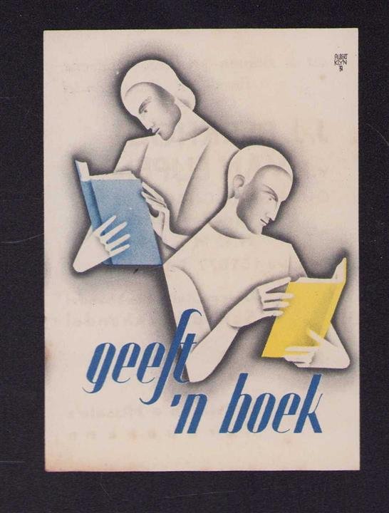 Albert Klyn - Flyer - Geeft n Boek (1935) - Klein formaat uitgave