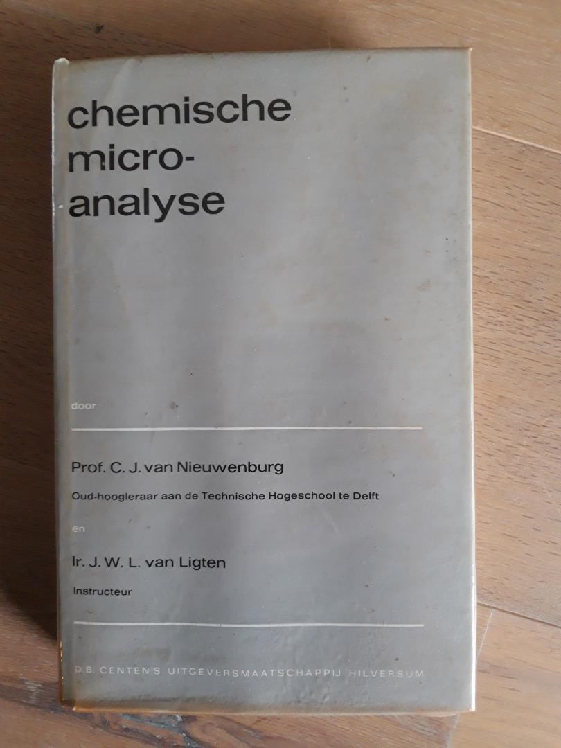 Nieuwenburg, C.J. van en J.W.L. van Ligten - Chemische microanalyse