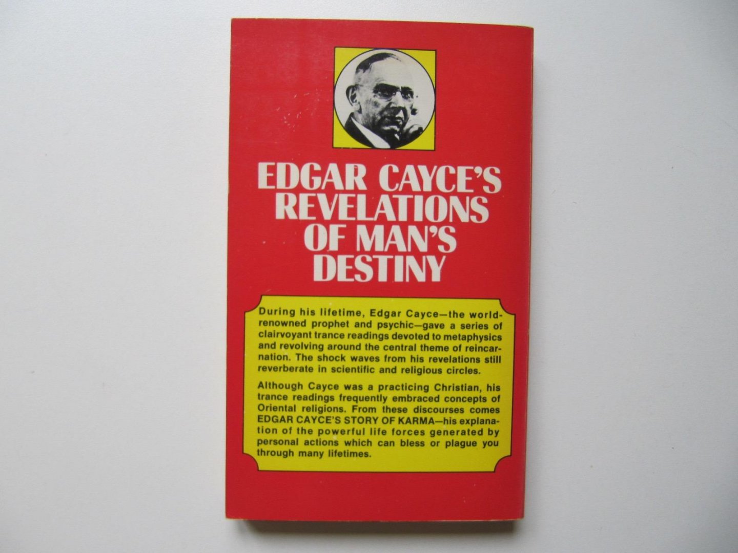 Edgar Cayce - Edgar Cayce's story of karma