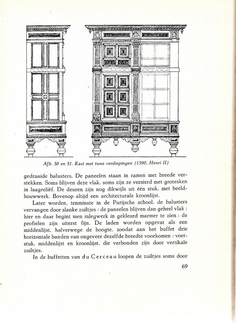 Lemaire, Raymond Kan. - Beknopte geschiedenis van de meubelkunst