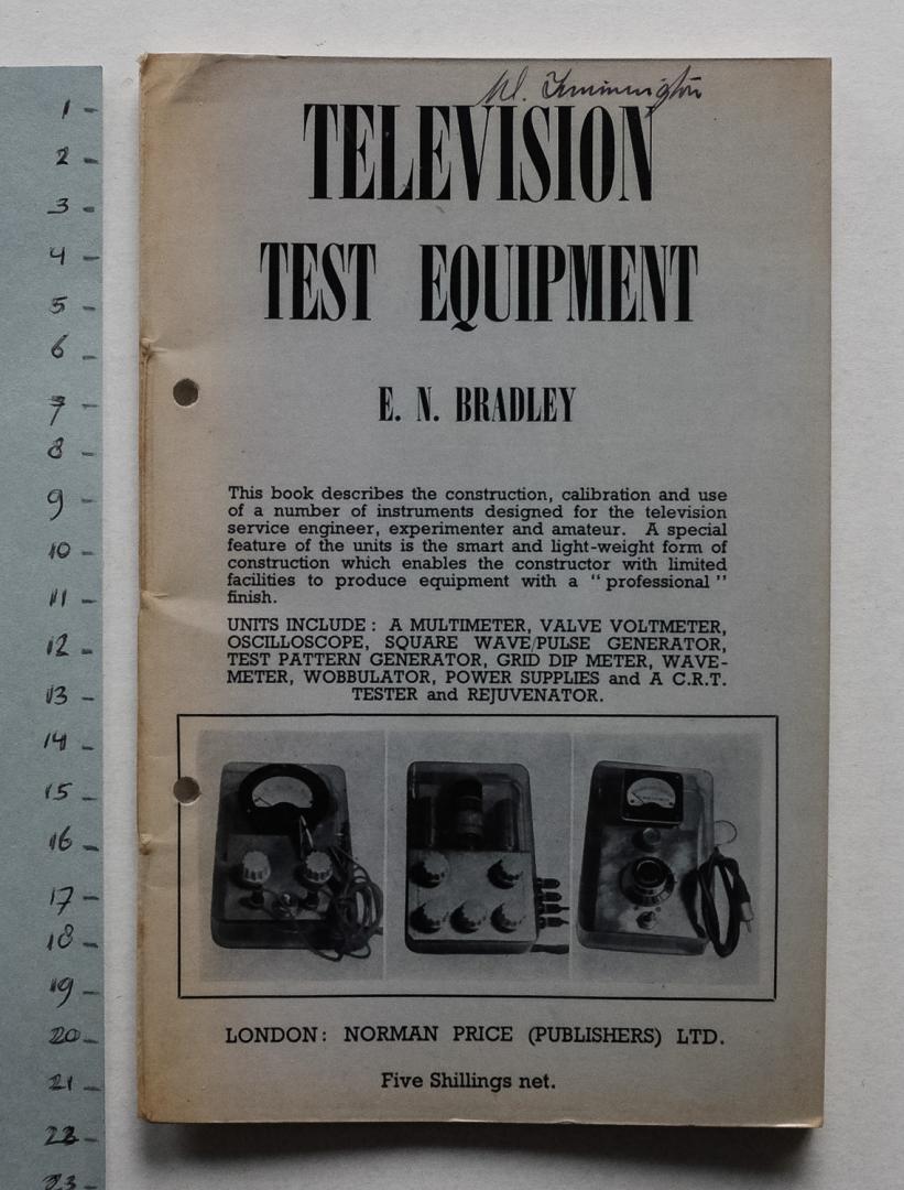 Bradley, E.N. - Television test equipment
