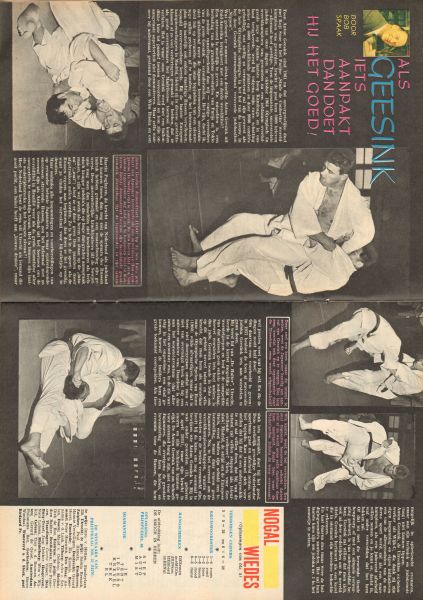 Diverse  tekenaars - PEP 1965 nr. 42, stripweekblad, 16 oktober met o.a. DIVERSE STRIPS HOWARD FLYNN/TOENGA/BLAKE EN MORTIMER/MICHEL VAILLANT/LUCKY LUKE)/ANTON GEESINK (JUDO, 2 p.)/MICK TANGY (COVER TEKENING)/ZEESLEPERS (2 p.) , goede staat