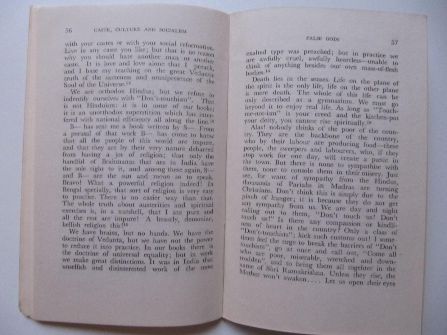 Swami Vivekananda - Caste Culture and Socialism