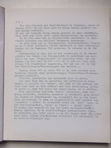 Boo, Adriaan de. - Zuid-Beveland, zoals het misschien groeide.