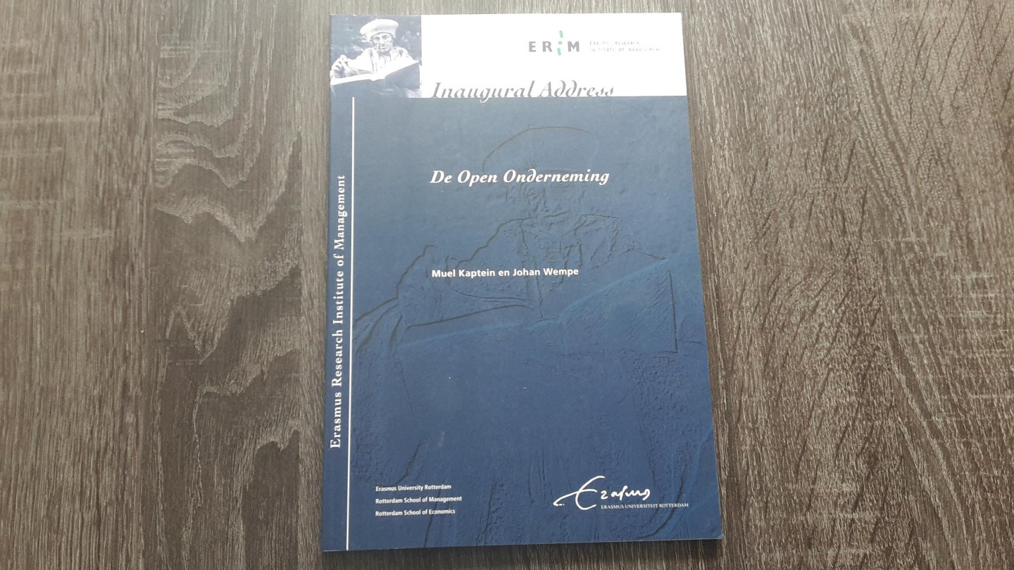 Kaptein, M. - De Open Onderneming / druk 1