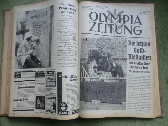  - OLYMPIA ZEITUNG 1936 Ingebonden- Compleet - 30 x Offizielles Organ der XI. Olympische Spiele 1936 in Berlin