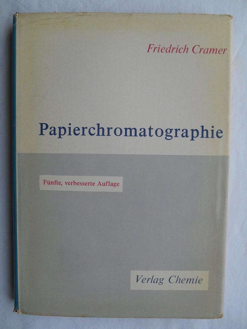 Cramer, Friedrich - Papierchromatographie