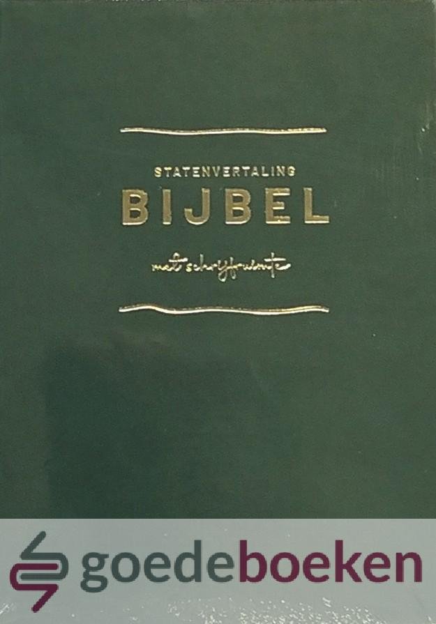 Statenvertaling - Bijbel met schrijfruimte groen BMS2 *nieuw*