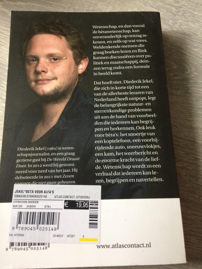 Jekel, Diederik - Bèta voor alfa's